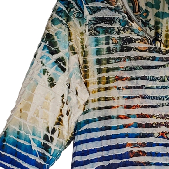 7wonders tie dye plus size 2X tissue jersey tee - Picture 2 of 4